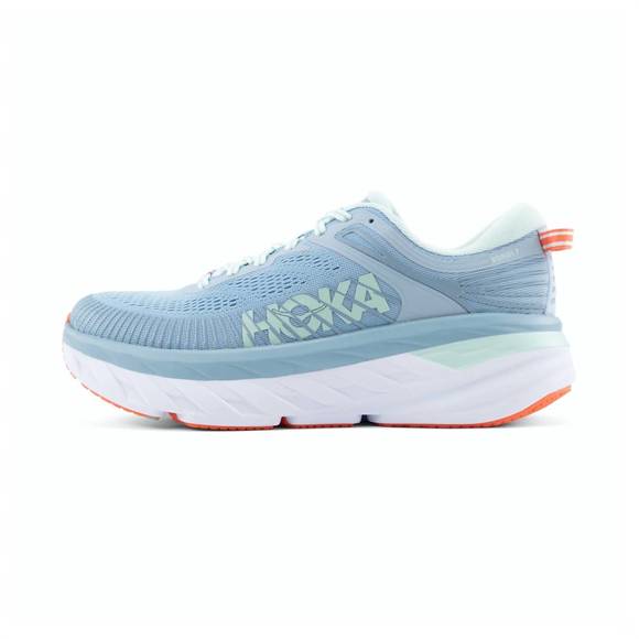 Hoka Shoes New Hoka Womens Bondi 7 Running Shoes In Blue Fogblue Glass Poshmark